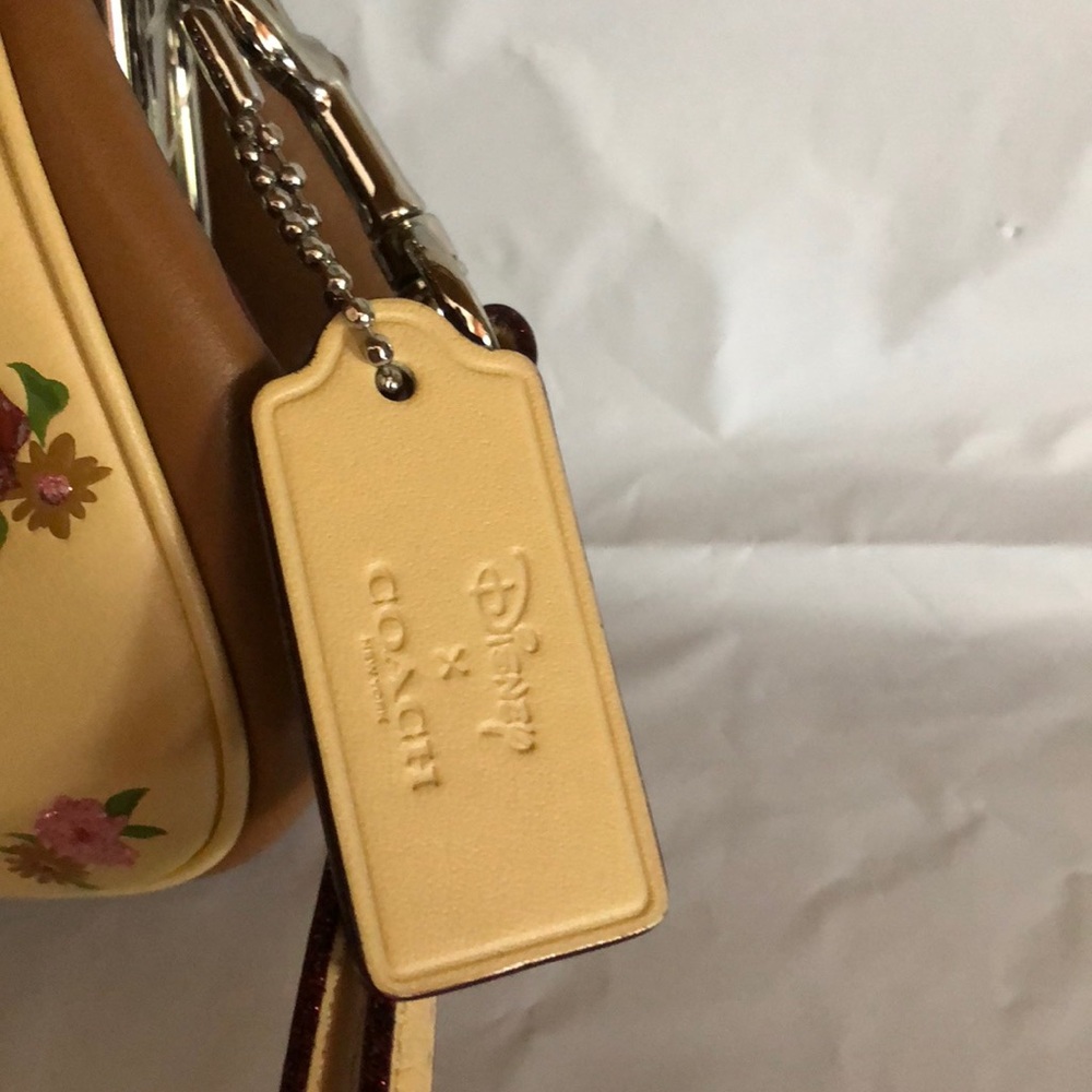 Disney for Coach yellow w/ flowers Mickey clutch - Picture 3 of 7